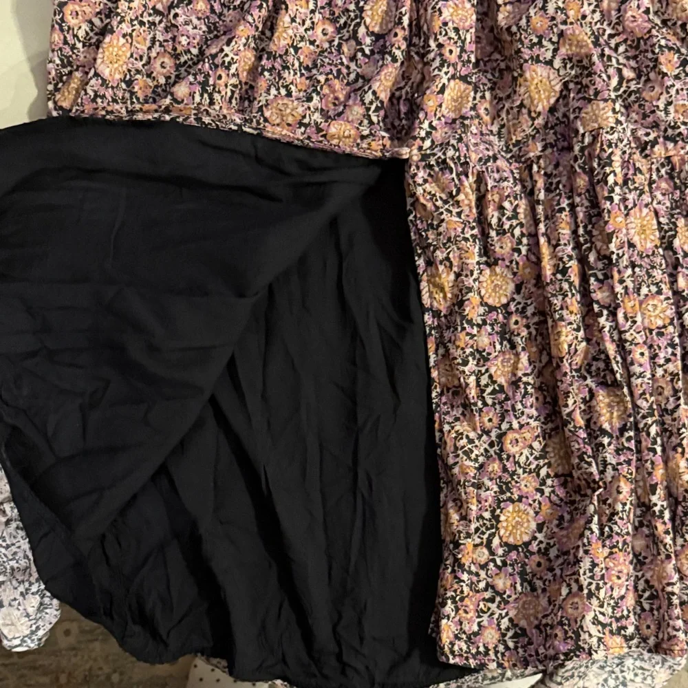 Anthropologie Dusty Rose Floral High-Low Maxi Dress - Picture 9 of 9